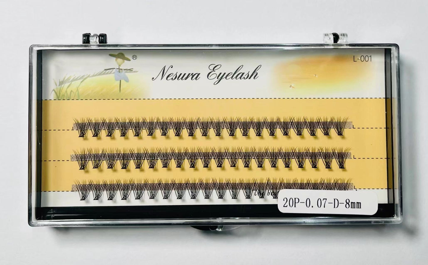 False eyelashes, false eyelashes, D curl, natural false eyelashes, mink lashes, 10D 20D eyelas DIY, size 6-15 mm, thick eyelashes, natural false eyelashes, Thai sellers, ready stock