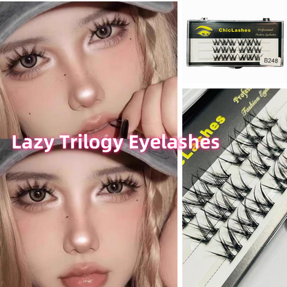 Self-adhesive false eyelashes, false eyelashes, eyelashes, hot girl style, thick eyelashes, Eyelash DIY can be reused.