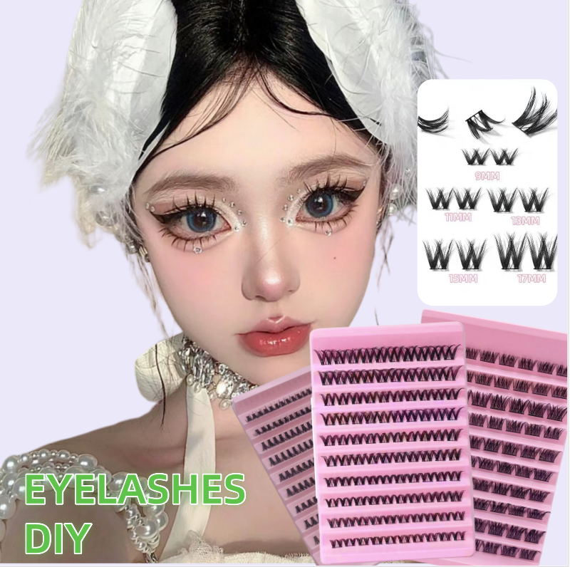 False eyelashes, soft eyelash shaft, non-irritating, European style, cluster false eyelashes, shipped from Thailand, Barbie eyelashes, sexy EYELASHES DIY