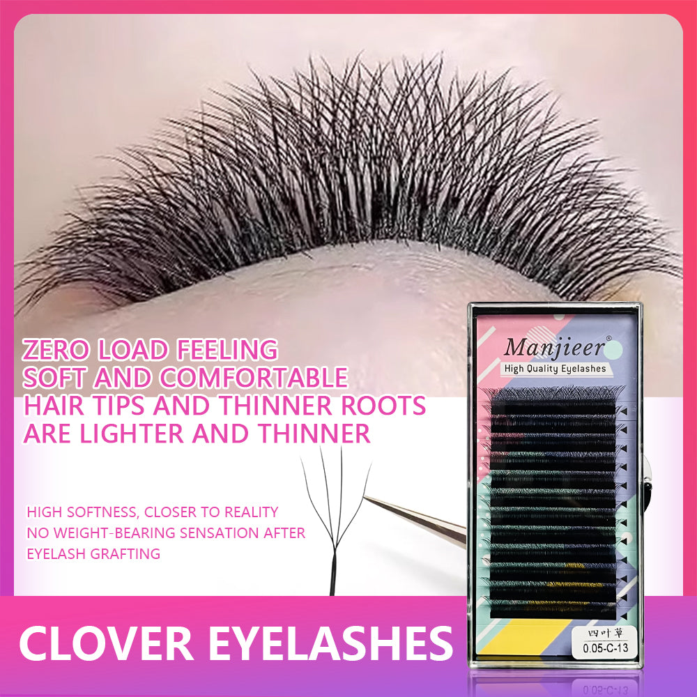 0.05C natural false eyelashes special beauty salon grafting eyelashes super soft 4W false eyelashes volume eyelashes premium grade eyelashes natural soft false eyelashes