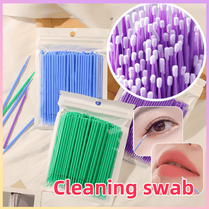 100pcs/pack Eyelash Cleaning Brushes Disposable Multi-purpose Eyelash Brushes For Cleaning Micro Bud Eyelash Brush For Eyelash Extensions