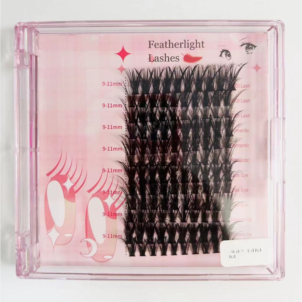 False eyelashes 30D40D 9-15mm [Ready to ship] False eyelashes Natural mink eyelashes for DIY eyelash extensions Best-selling in Korea and Japan in 2023