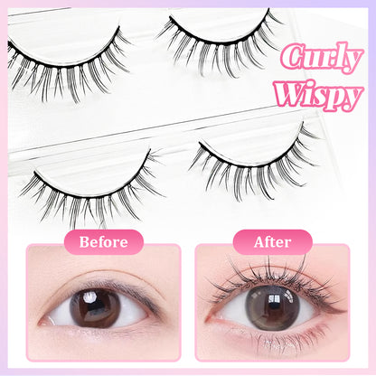 Mink eyelashes, false eyelashes, clear core false eyelashes, self-adhesive false eyelashes, Korean false eyelashes, natural false eyelashes, eyelash DIY, natural false eyelashes