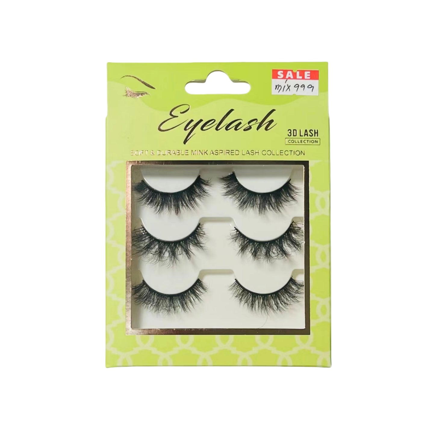 [Thai Seller Ready Stock] 3 Pairs False Eyelashes Natural False Eyelashes Mink Eyelashes Natural 14mm-16mm Eyelashes Handmade Separate Lashes