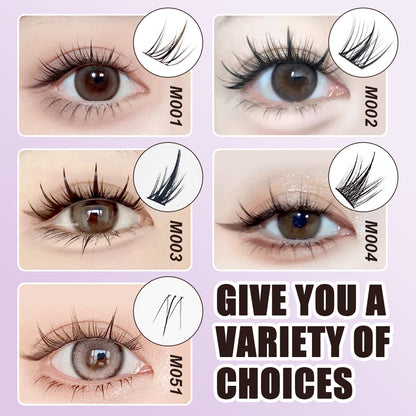 【ส่งจากไทย】ขนตามีกาวในตัว ChicLashes ขนตาปลอมแบบช่อมีกาวในตัว ความงอนแบบ ดวงตาให้ดูกลมโตอย่างธรรม