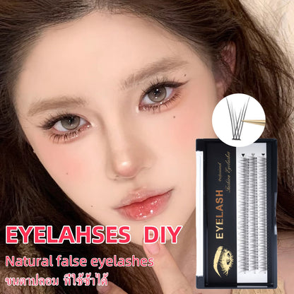 Reusable false eyelashes, natural eyelashes, Japanese style, Lazy Eyelashes DIY, permanent eyelashes, false eyelashes, large fishtail, natural