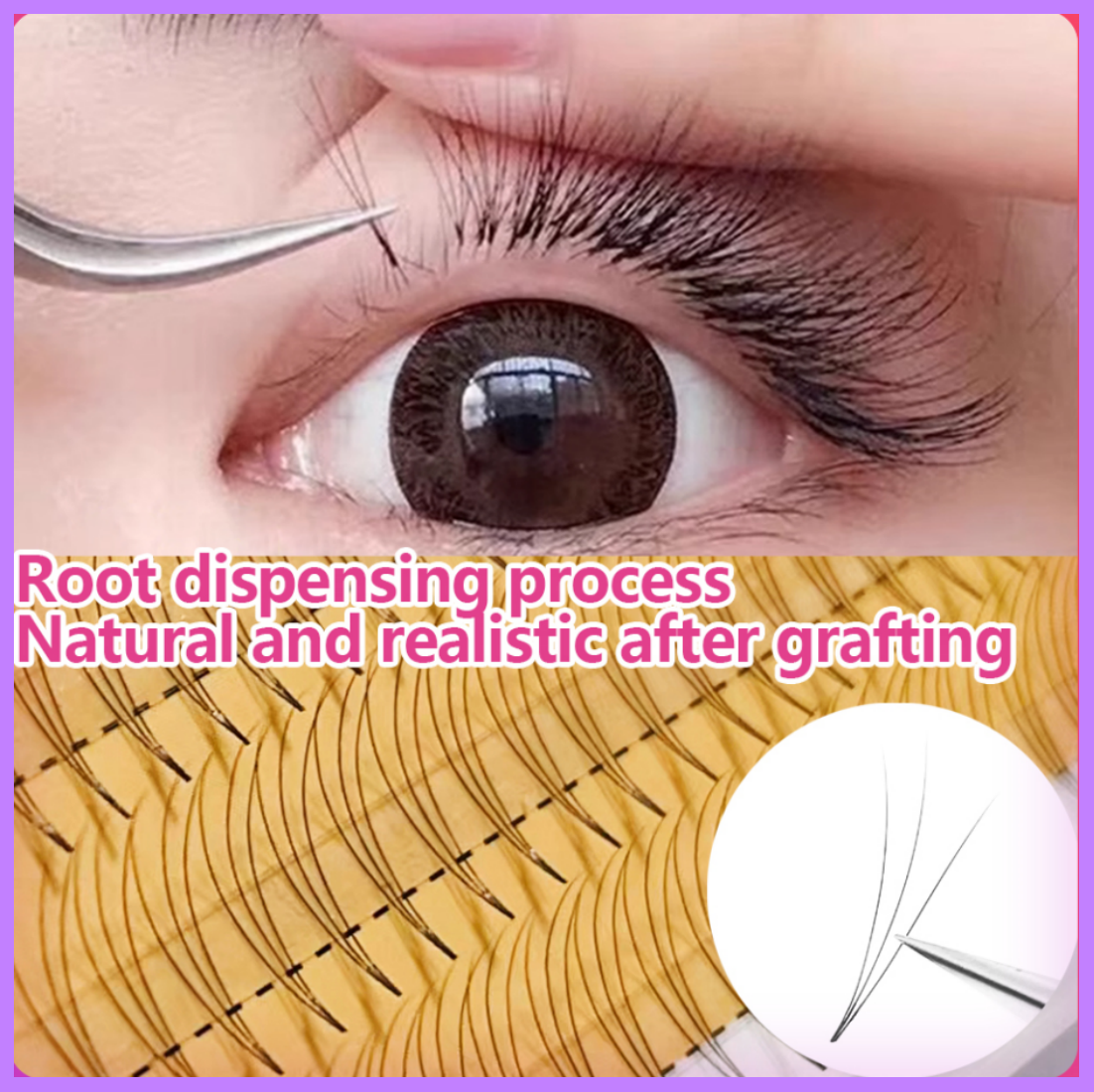 False Eyelashes 0.07mm D Curl 3D Soft Eyelash Core Non-Irritating DIY Natural Fake Eyelashes Simulation False Eyelashes Reusable Shipped from Thailand 3P EYELASH