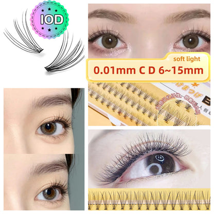 False eyelashes, mink 10C 0.10mm CD size 8-15 mm