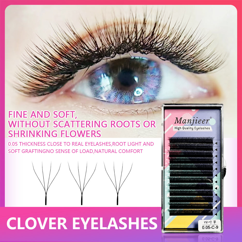 0.05C natural false eyelashes special beauty salon grafting eyelashes super soft 4W false eyelashes volume eyelashes premium grade eyelashes natural soft false eyelashes