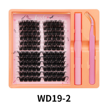 CHICLASHES false eyelashes hot melt 30P + 40p eyelash set curled eyelashes