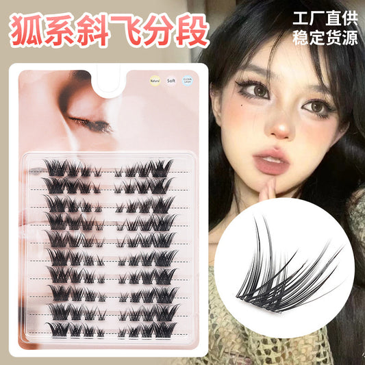 False eyelash factory 10 rows lazy sunflower self-grafting segmented eyelashes