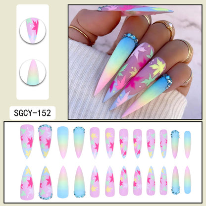 Europe and the United States wear long ins fake nails nail patch wear nail products press on nails