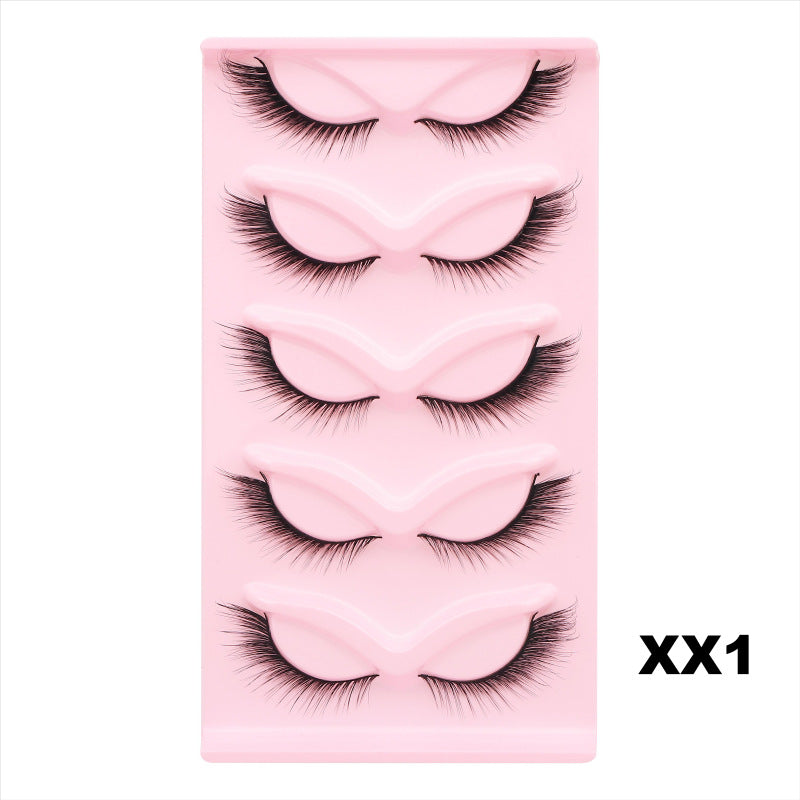 CHICLASHES false eyelashes thick cat eyes oblique flying eyelashes European and American models 5 pairs of 10 pairs of eyelashes