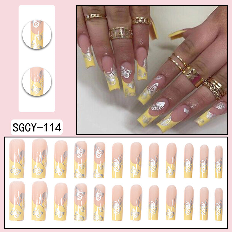 Europe and the United States wear long ins fake nails nail patch wear nail products press on nails