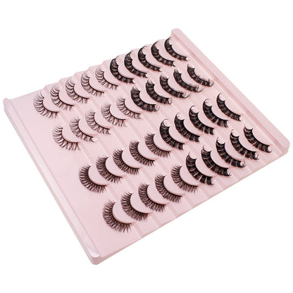 CHICLASHES false eyelashes 20 pairs DD Russian curled eyelashes European and American thick