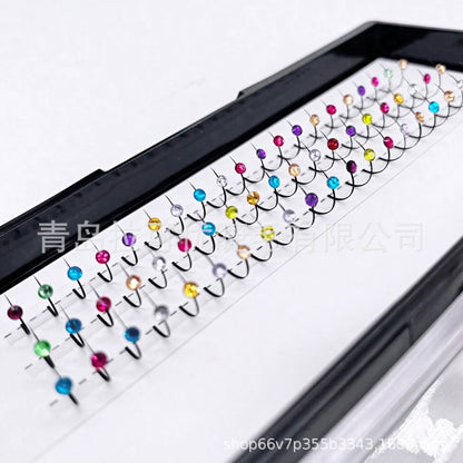 Hot-selling colored diamond eyelashes, hot diamond fairy eyelashes in Europe and America