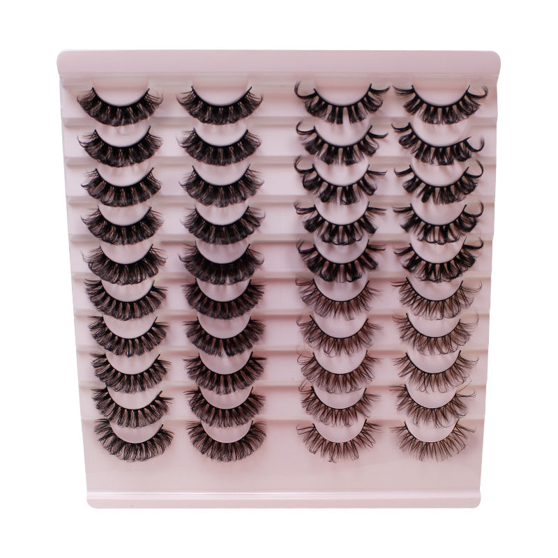 CHICLASHES false eyelashes 20 pairs DD Russian curled eyelashes European and American thick