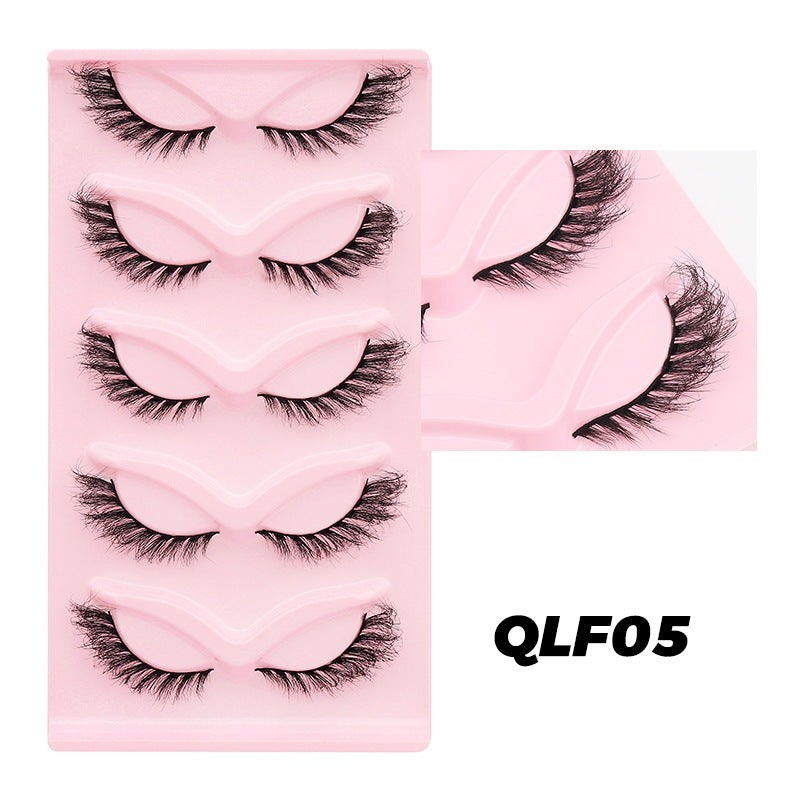 CHICLASHES false eyelashes thick cat eyes oblique flying eyelashes European and American models 5 pairs of 10 pairs of eyelashes