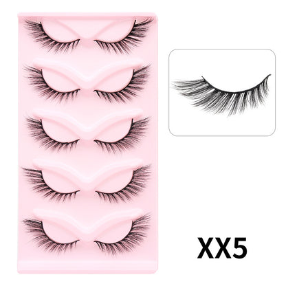 CHICLASHES false eyelashes thick cat eyes oblique flying eyelashes European and American models 5 pairs of 10 pairs of eyelashes