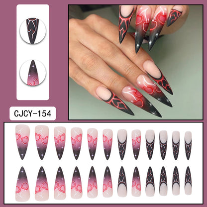 Europe and the United States wear long ins fake nails nail patch wear nail products press on nails