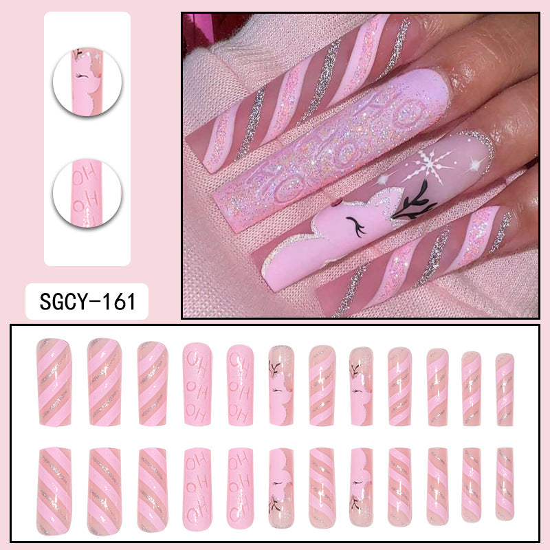 Europe and the United States wear long ins fake nails nail patch wear nail products press on nails