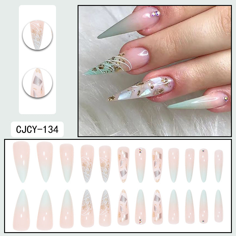 Europe and the United States wear long ins fake nails nail patch wear nail products press on nails