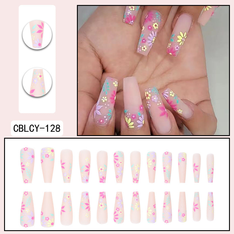 Europe and the United States wear long ins fake nails nail patch wear nail products press on nails