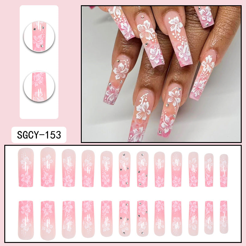 Europe and the United States wear long ins fake nails nail patch wear nail products press on nails