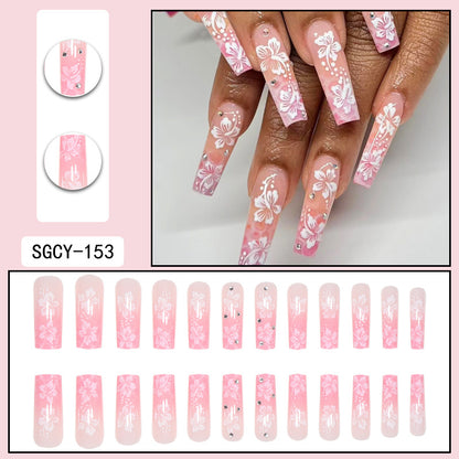 Europe and the United States wear long ins fake nails nail patch wear nail products press on nails