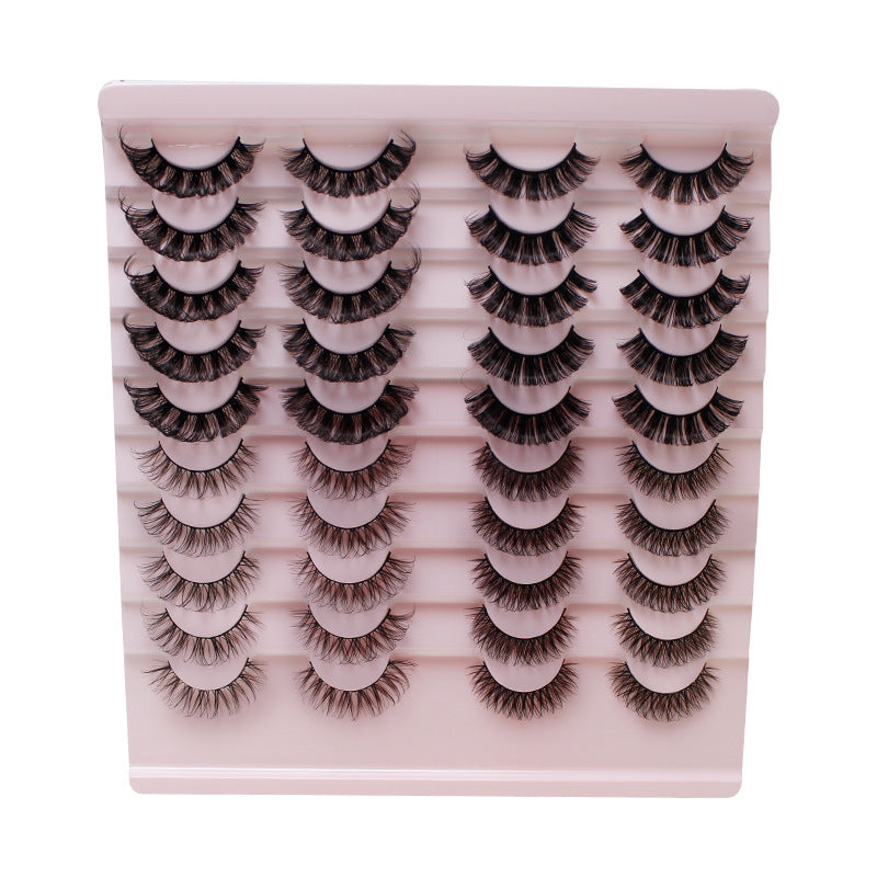 CHICLASHES false eyelashes 20 pairs DD Russian curled eyelashes European and American thick