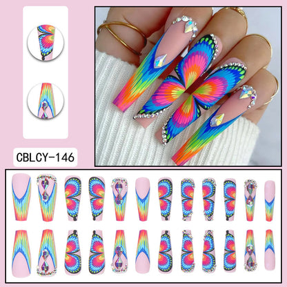 Europe and the United States wear long ins fake nails nail patch wear nail products press on nails