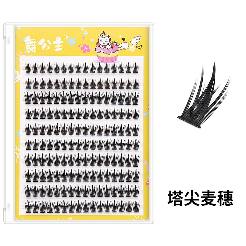 CHICLASHES false eyelashes 10 rows hard box, large flower roll, segmented glue-free self-adhesive self-grafting eyelashes