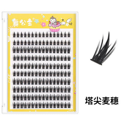 CHICLASHES false eyelashes 10 rows hard box, large flower roll, segmented glue-free self-adhesive self-grafting eyelashes