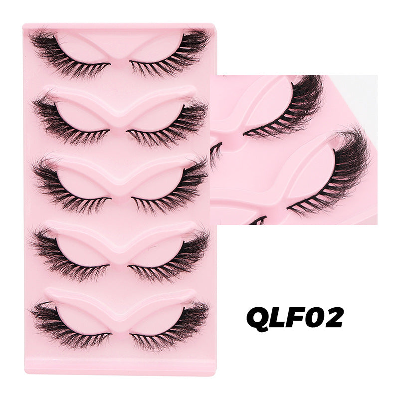 CHICLASHES false eyelashes thick cat eyes oblique flying eyelashes European and American models 5 pairs of 10 pairs of eyelashes