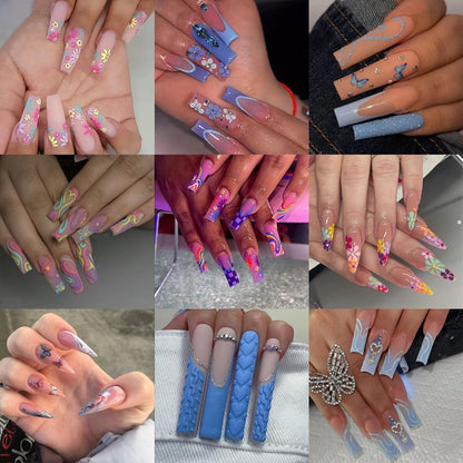 Europe and the United States wear long ins fake nails nail patch wear nail products press on nails