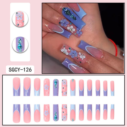 Europe and the United States wear long ins fake nails nail patch wear nail products press on nails