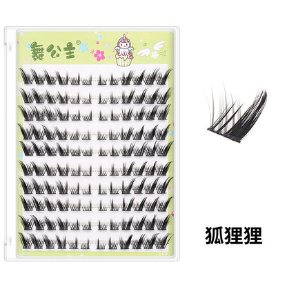 CHICLASHES false eyelashes 10 rows hard box, large flower roll, segmented glue-free self-adhesive self-grafting eyelashes