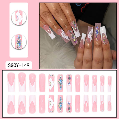 Europe and the United States wear long ins fake nails nail patch wear nail products press on nails