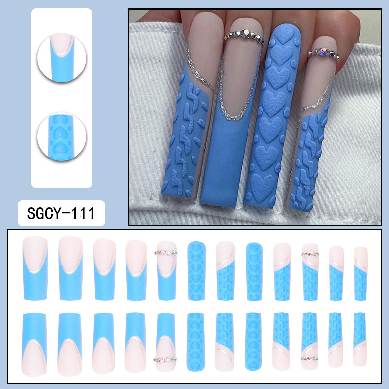 Europe and the United States wear long ins fake nails nail patch wear nail products press on nails