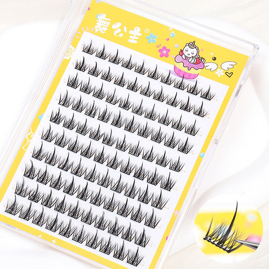 CHICLASHES false eyelashes 10 rows hard box, large flower roll, segmented glue-free self-adhesive self-grafting eyelashes