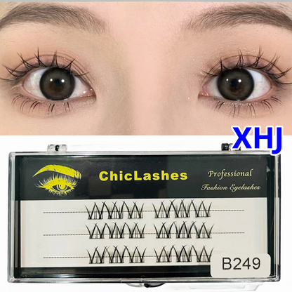 ขนตาปลอมธรรมชาติจำลอง  เซ็ตต่อขนตาเอง   False eyelashes   ขนตาปลอมติดเอง    ขนตาปลอม  ขนตาปลอมแบบช่อ  DIY  สไตล์ญี่ปุ่น