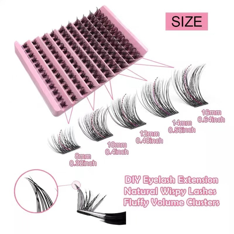 False eyelashes False eyelashes Fishtail Single Cluster Style Self-grown Eyelashes Soft and Flexible Natural Looking False eyelashes Fishtail Natural