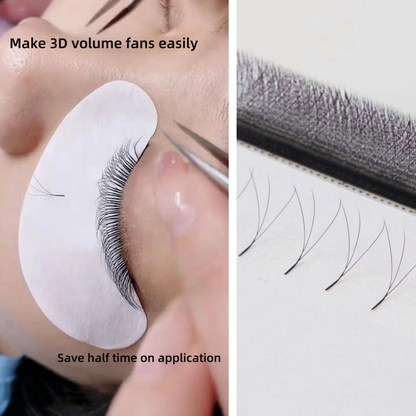 3D False Eyelashes Soft Thick Automatic W-Shaped Eyelash Extensions False Eyelashes Korean Style Mink Soft False Eyelashes Cluster For Makeup False Eyelashes Soft Mink 3D Matte Black