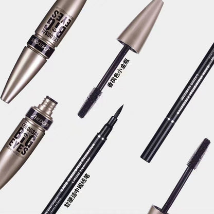 shedoes Mascara cream Eyeliner pencil Mascara cream Eyeliner pencil No makeup, makeup, long thick mascara set anti-sweat, no smudge,