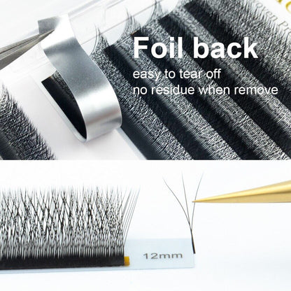 8mm-12mm3DW-mix False Eyelashes W-Shape 3D Thickness 0.05mm CD False Eyelashes