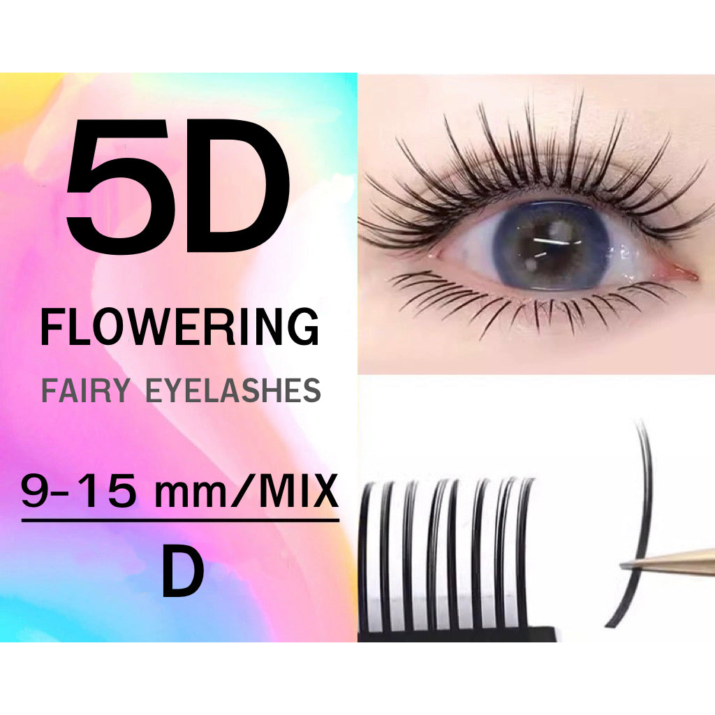 Eyelashes, folded clusters for Wetlook Anime style extensions, size 0.05D, professional eyelash clusters, sharp and beautiful lines, ready to ship