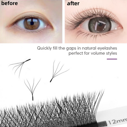 0.05C natural false eyelashes special beauty salon grafting eyelashes super soft 4W false eyelashes volume eyelashes premium grade eyelashes natural soft false eyelashes