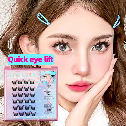 【ขนตามีกาวในตัว】ChicLashes ขนตาปลอมแบบช่อพร้อมกาวในตัวรวมรุ่นฮิตสวยเบาเป็นธรรมชาติ  ส่งจากไทย