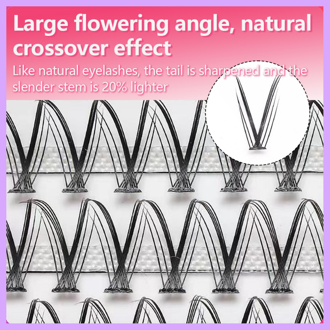 False eyelashes, DIY eyelashes, Barbie style, EYELASH DIY v shape, natural for beginners, soft eyelash shaft, non-irritating, 3D false eyelashes, same style as the star