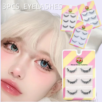 Mink eyelashes, false eyelashes, clear core false eyelashes, self-adhesive false eyelashes, Korean false eyelashes, natural false eyelashes, eyelash DIY, natural false eyelashes